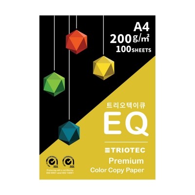EQ 200g A4 1권 100매 고품질 컬러인쇄용지