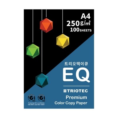 EQ 250g A4 1권 100매 고품질 컬러인쇄용지